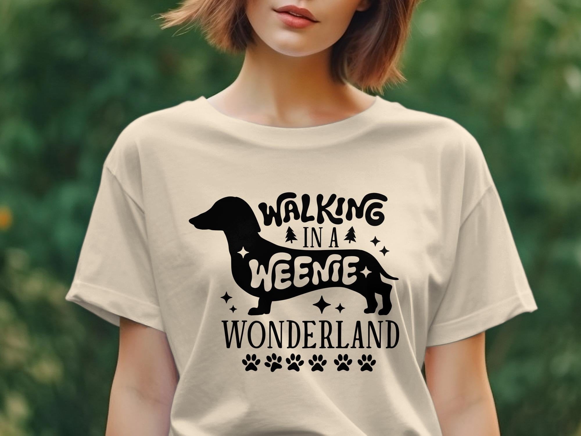 Weenie Dog Christmas Shirt, Dachsund Christmas Baby Romper, Walking in a Weenie Wonderland Shirt - Gathering Littles