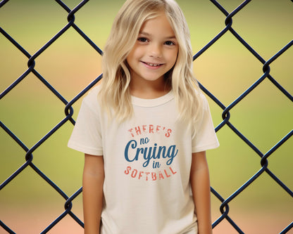 There is No Crying in Softball Shirt, Softball Mom shirt, Funny Softball Shirt, Girls Softball Shirt, Softball Coach Shirt - Gathering Littles