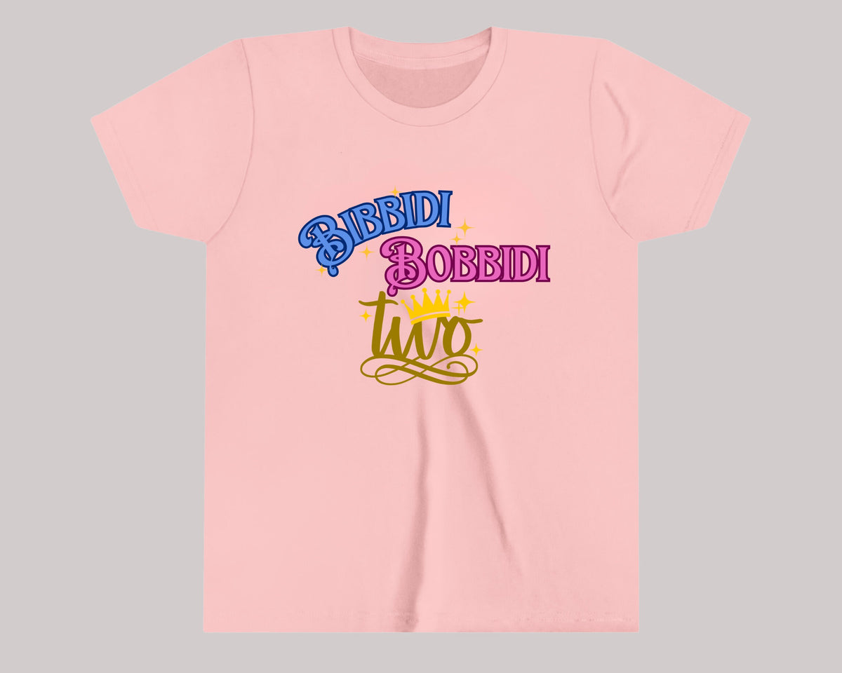 Bibbidi Bobbidi Two Shirt, 2nd Birthday Shirt, Girl 2nd Birthday Shirt, 2nd Birthday Gift - Gathering Littles