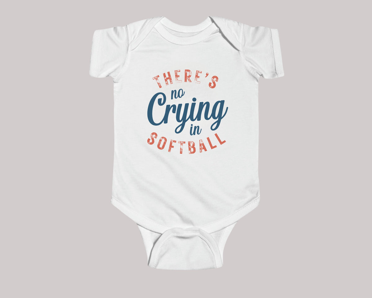 There is No Crying in Softball Sweatshirt, Softball Mom shirt, Funny Softball Shirt, Girls Softball Shirt, Softball Sweatshirt - Gathering Littles