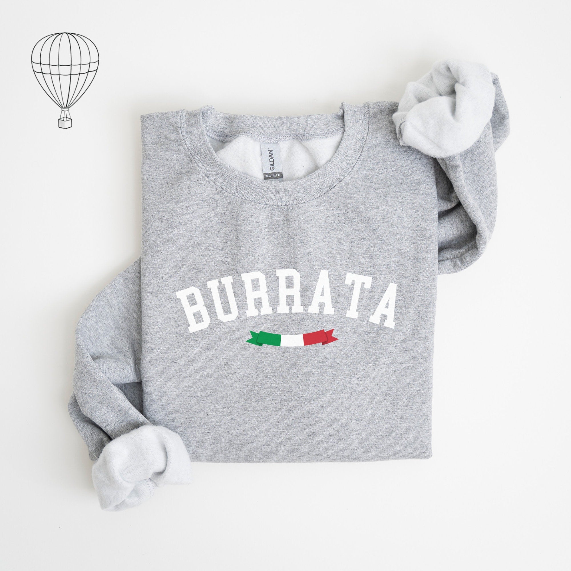 Italian Pride Sweatshirt, Burrata Sweatshirt Cheese Lover Gifts, Gift-for Food Lovers, Gifts-For-Foodie, Italian Baby Onesie - Gathering Littles