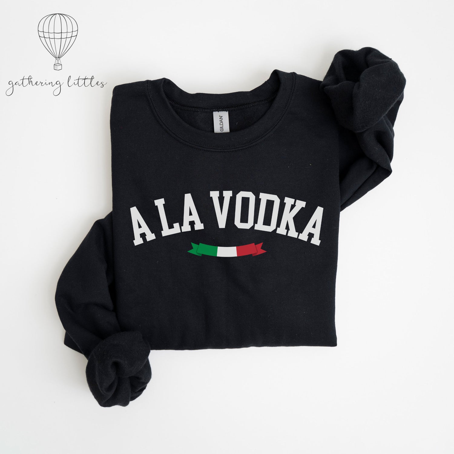 Penne a la Vodka Sweatshirt, Pasta Sweatshirt Pasta Lover Gifts, Gift-for Food Lovers, Gifts-For-Foodie, Italian Baby Onesie - Gathering Littles