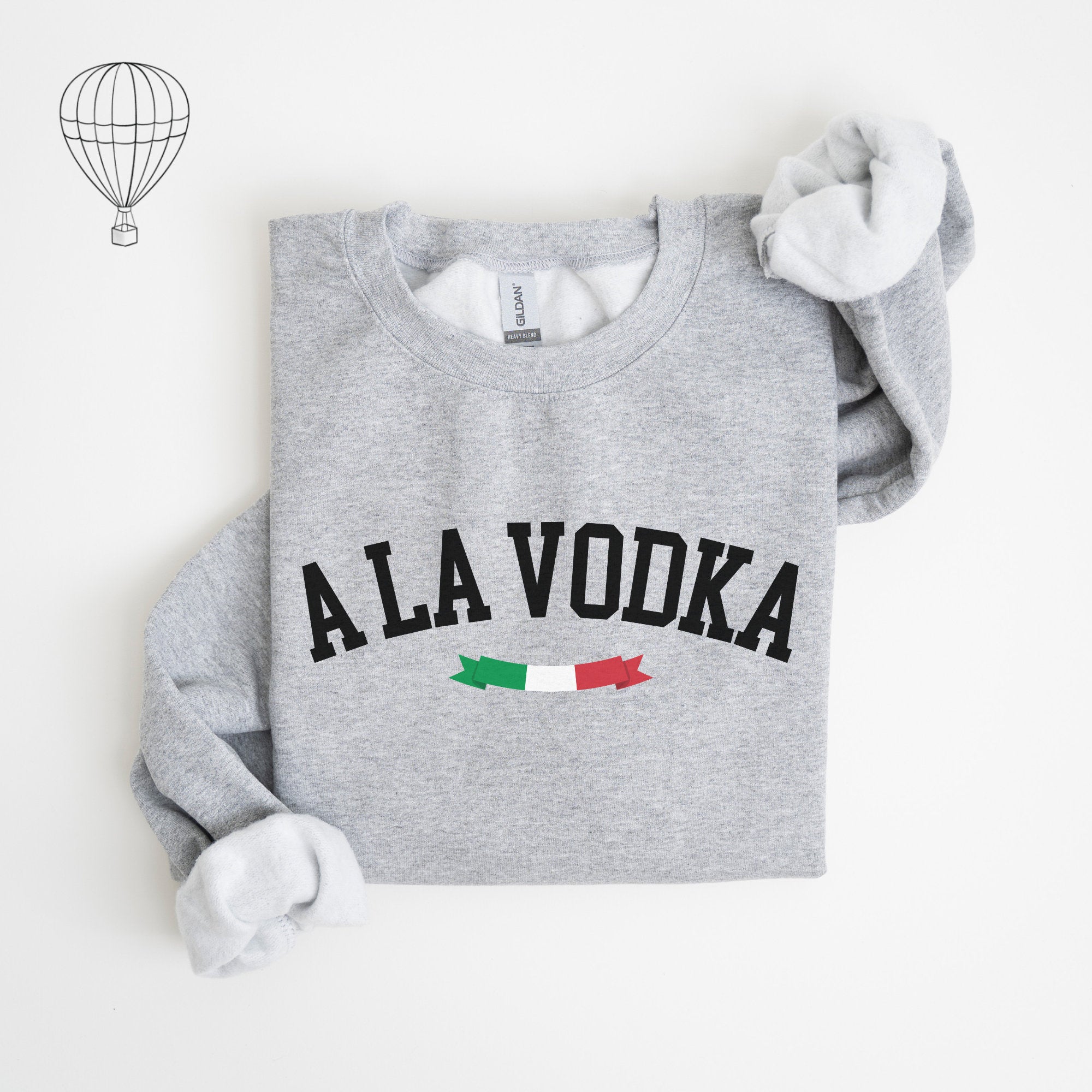 Penne a la Vodka Sweatshirt, Pasta Sweatshirt Pasta Lover Gifts, Gift-for Food Lovers, Gifts-For-Foodie, Italian Baby Onesie - Gathering Littles