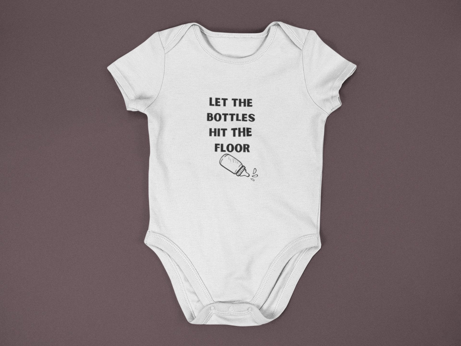 Let the Bottles Hit the Floor Funny Infant Bodysuit Onesie, Funny Infant Clothingproduct_type