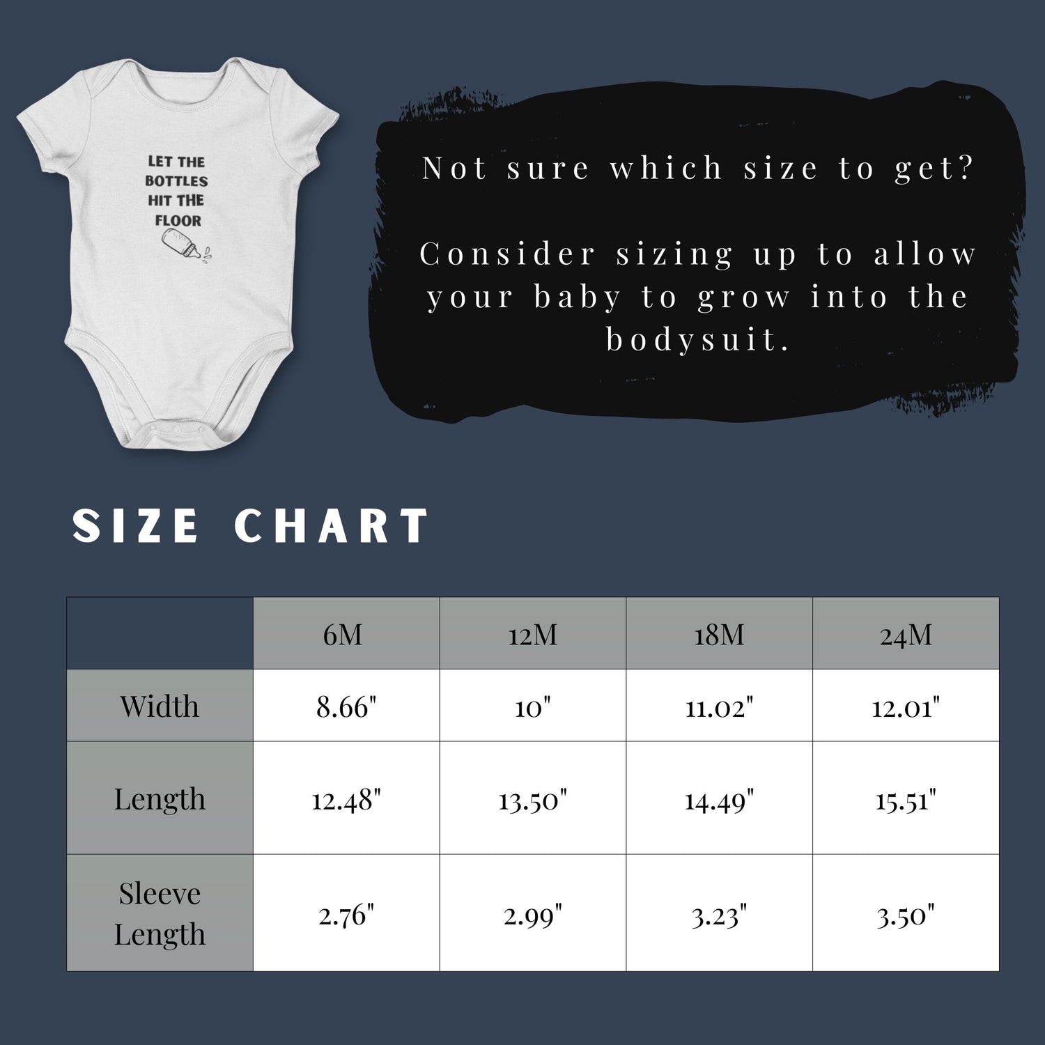 Let the Bottles Hit the Floor Funny Infant Bodysuit Onesie, Funny Infant Clothingproduct_type