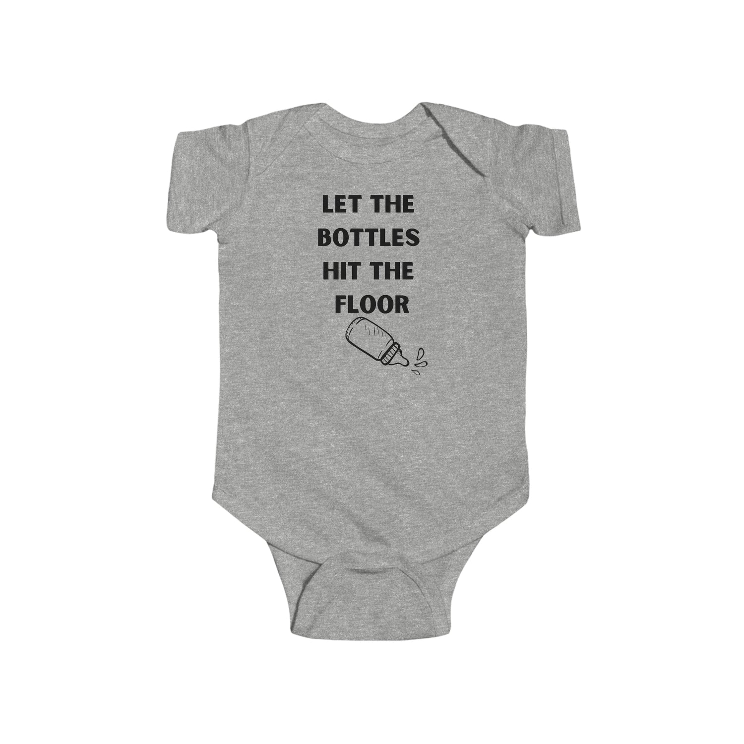 Let the Bottles Hit the Floor Funny Infant Bodysuit Onesie, Funny Infant Clothingproduct_type