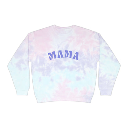 Mama Tie-Dye Sweatshirt, Loose Fit Crew Neck Mama Sweatshirt, Perfect Mother&