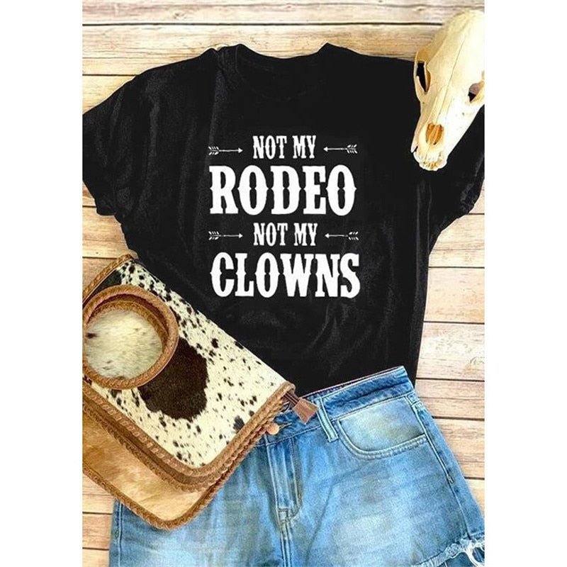 Not My Rodeo Graphic T-Shirt - Western Graphic Tees for Womenproduct_type