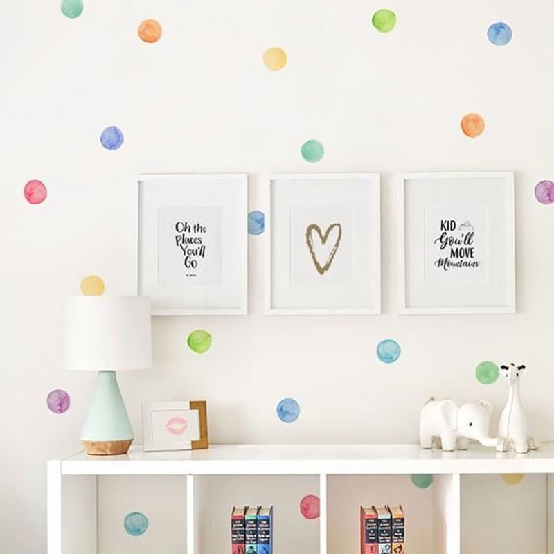 Nursery Wall Decals, Watercolor Decals for Children&