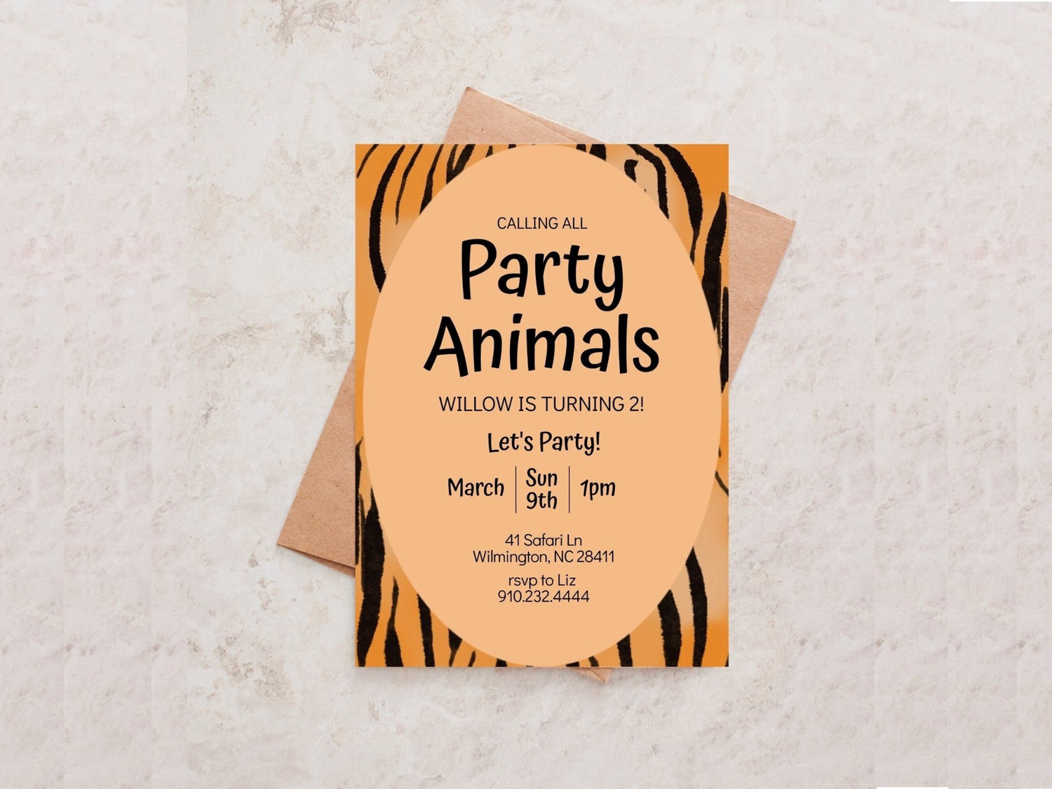 Party Animal Baby Birthday Invitation Template | Baby&