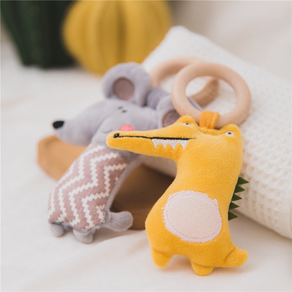 Plush Baby Rattle and Wooden Teetherproduct_type