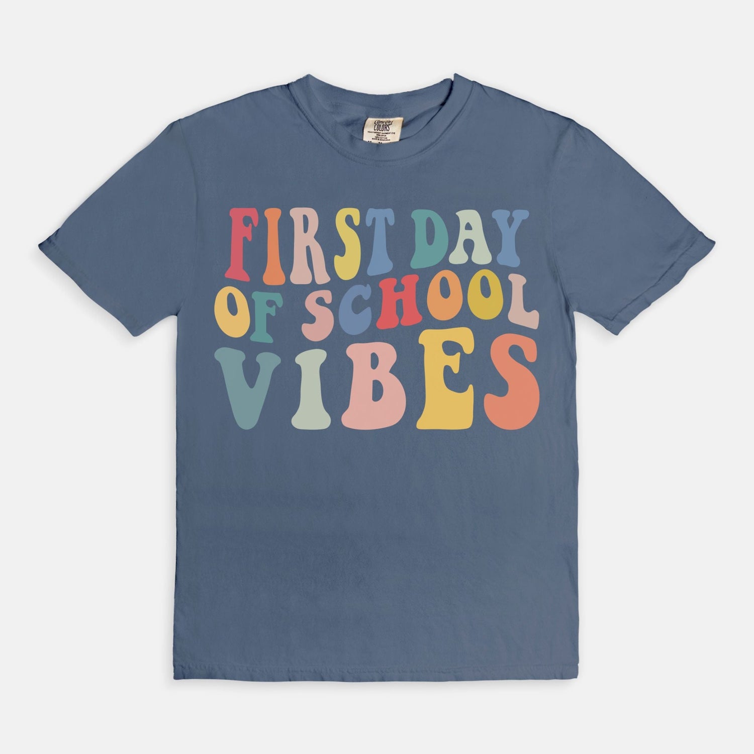 Retro First Day of School Vibes Shirt, Comfort Color Tee, Back to School Giftproduct_type
