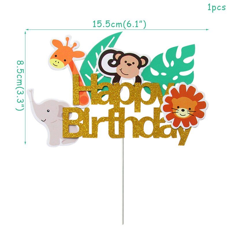 Safari cake topper safari birthday birthday decoration baby -  Portugal