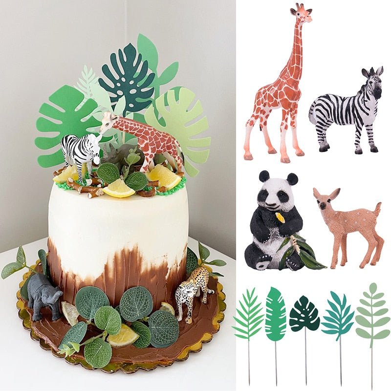 Safari Birthday Cake Toppers - Jungle Party Cake Toppers, Wild One Cake Toppersproduct_type